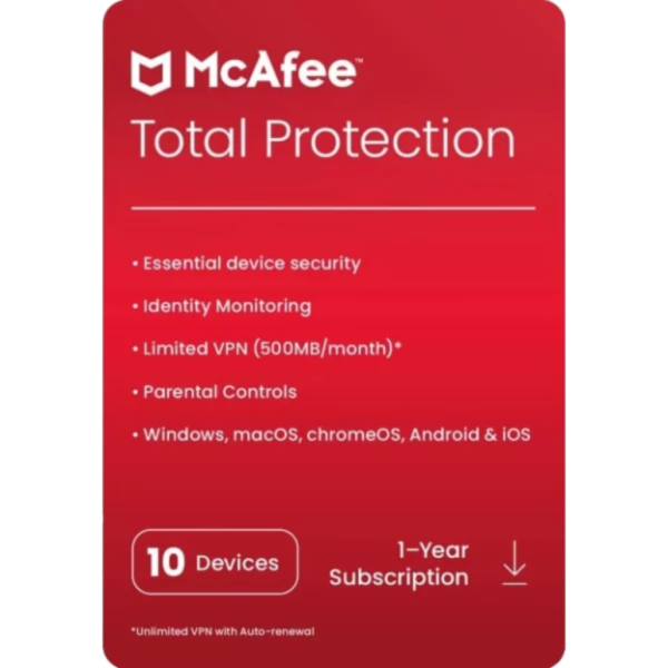 McAfee Total Protection 10 Devices