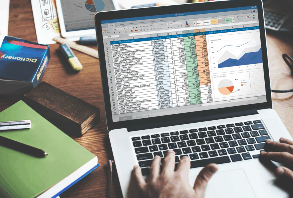 Microsoft Excel 2021 dashboard with charts and graphs