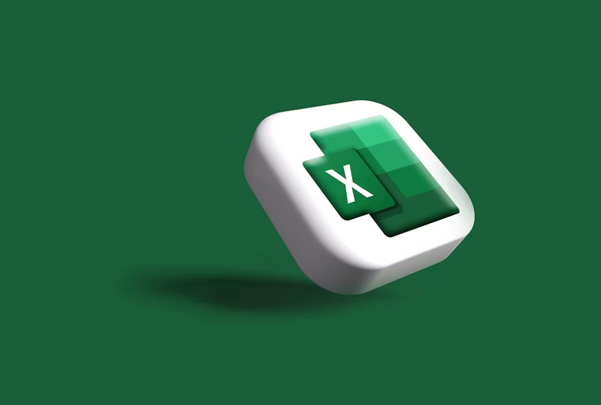 green icon of the Microsoft Excel software against a green background